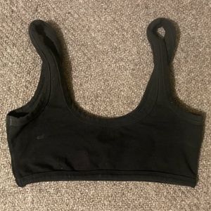 ARQ Wide Strap Bra, S, Black